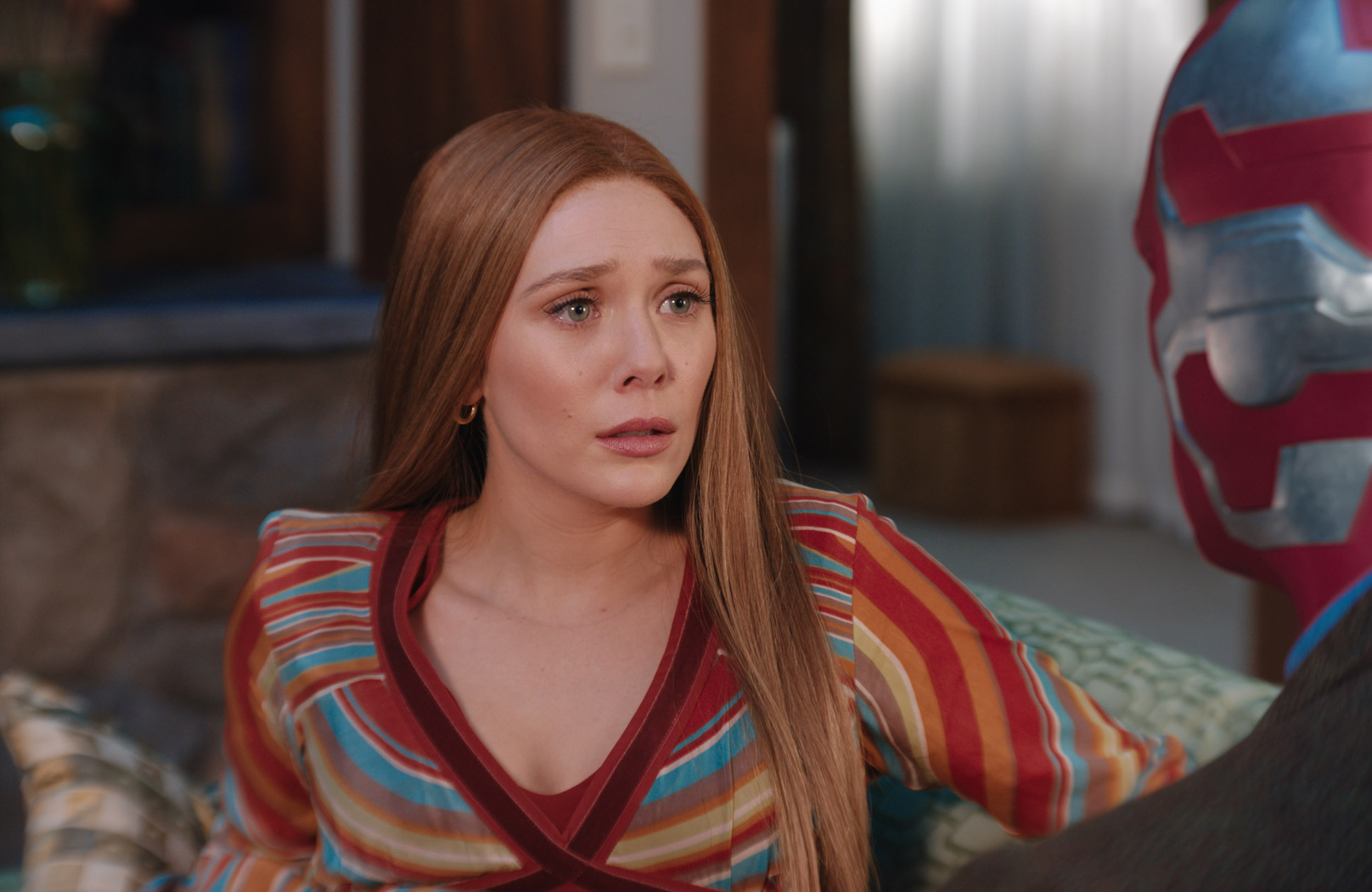 Wandavision Elizabeth Olsen In Una Scena Del Terzo Episodio