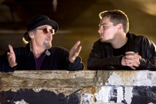 Leonardo DiCaprio e Jack Nicholson in una scena di The Departed - Il bene e il male