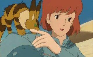 Una scena del film d\'animazione Nausicaa della valle del vento