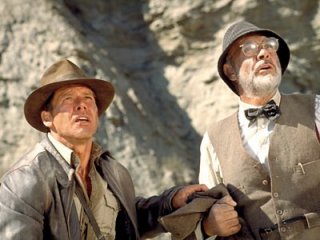 Harrison Ford e Sean Connery in una scena di indiana Jones e l'ultima crociata