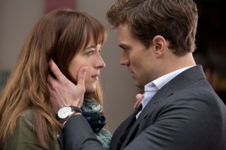Jamie Dornan e Dakota Johnson in Cinquanta sfumature di grigio