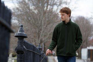 Manchester by the Sea: Lucas Hedges in una scena del film