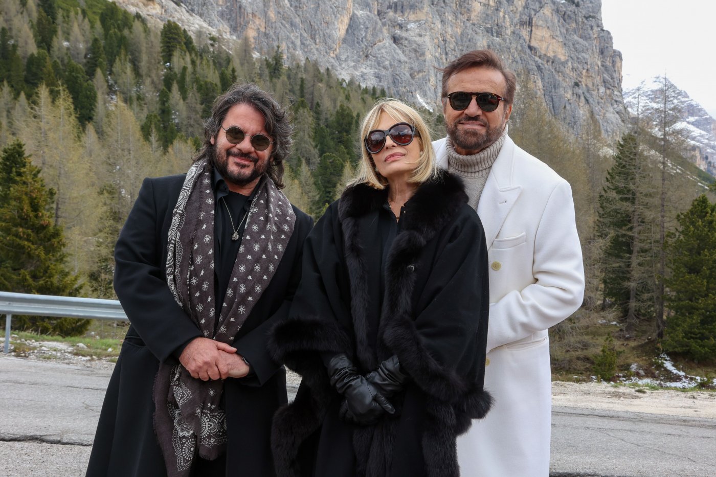 Christian De Sica Lillo E Isabella Ferrari Sul Set Del Film Di Natale