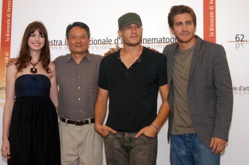 Anne Hathaway, Ang Lee, Heath Ledger e Jake Gyllenhaal e a Venezia per Brokeback Mountain 17887