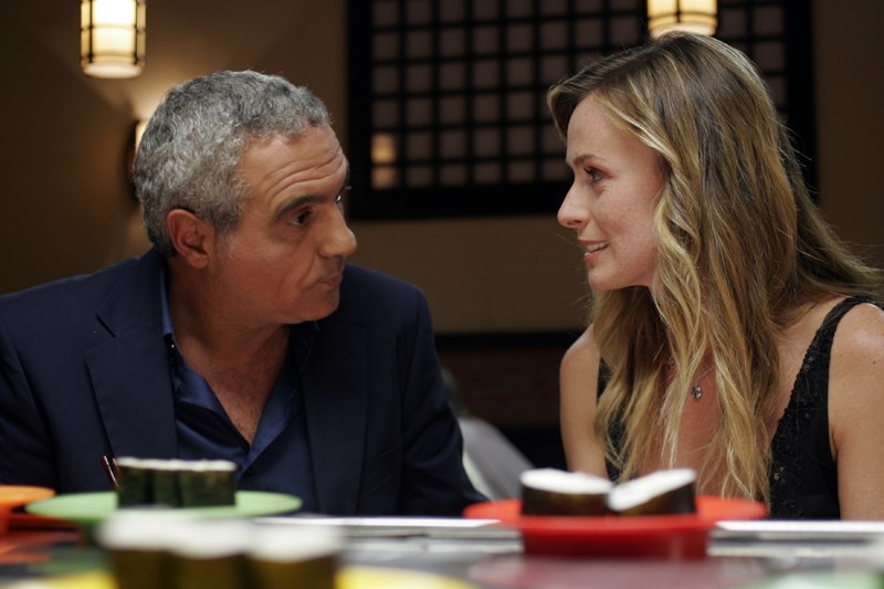 Serena Autieri e Panariello in una immagine del film Notte prima degli esami Oggi
