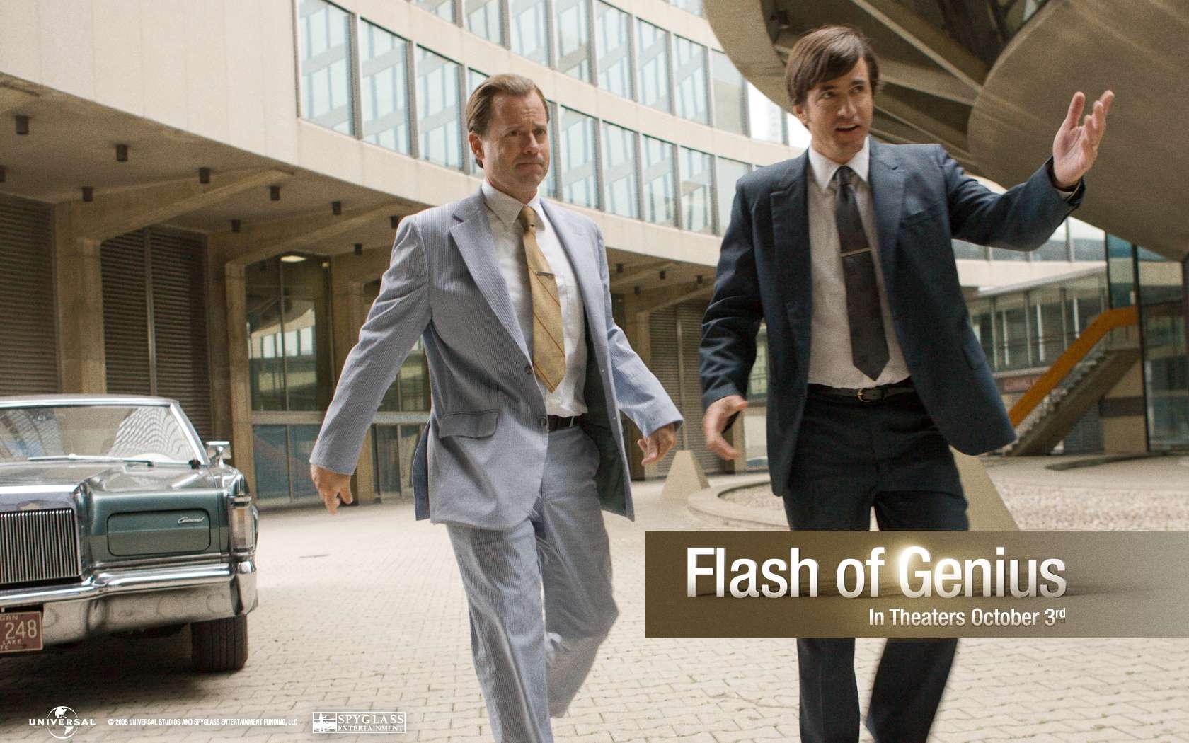 Un Wallpaper Del Film Flash Of Genius Con Greg Kinnear E Dermot ...