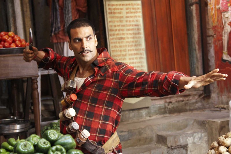 Akshay Kumar in una scena del film Chandni Chowk to China: 101580