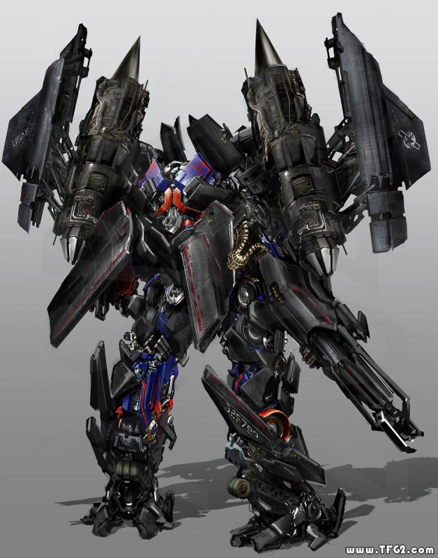 Immagine promo della modalità combinata Jetfire Optimus Prime dal
