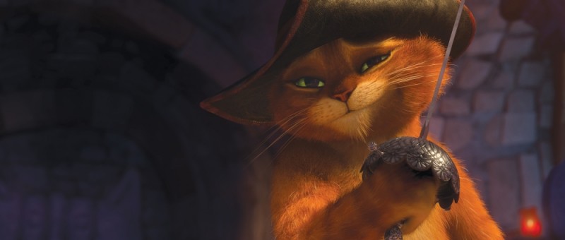 Uovo Cartone Animato Gatto Con Gli Stivali