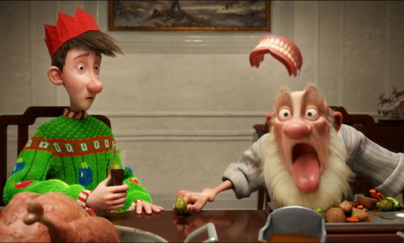 Immagini Divertenti Di Babbo Natale.Arthur Christmas Il Figlio Di Babbo Natale In 3d Il Piccolo Arthur In Una Divertente Scenetta Col Nonno 222934 Movieplayer It