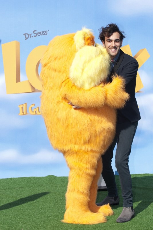 Lorax Il guardiano della foresta Lorax a Roma insieme al cantante