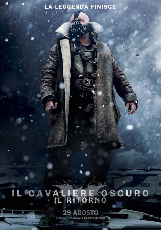 Il Cavaliere Oscuro Il Ritorno Character Poster Italiano Per Bane Tom Hardy 244748 