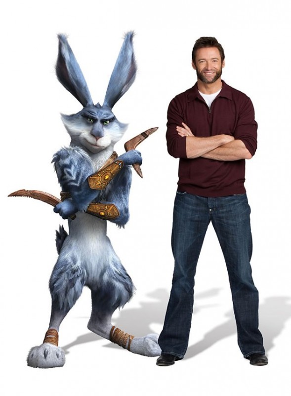 Le 5 leggende Hugh Jackman accanto a Bunny in una 