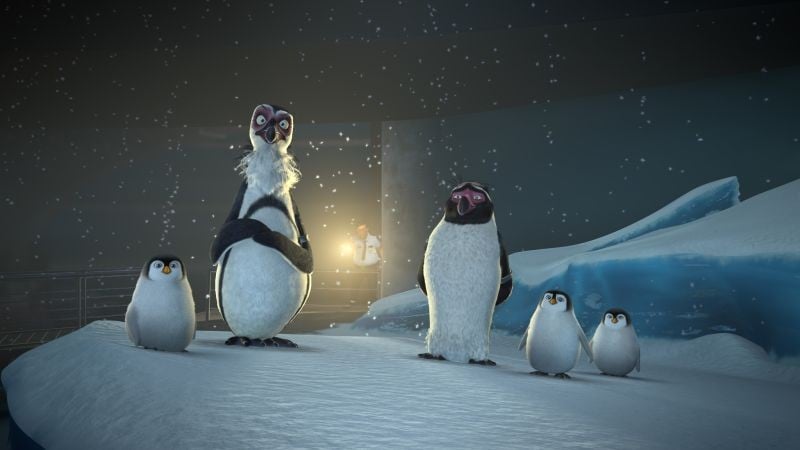 Sammy 2 - La grande fuga: pinguini infreddoliti in una scena del film ...