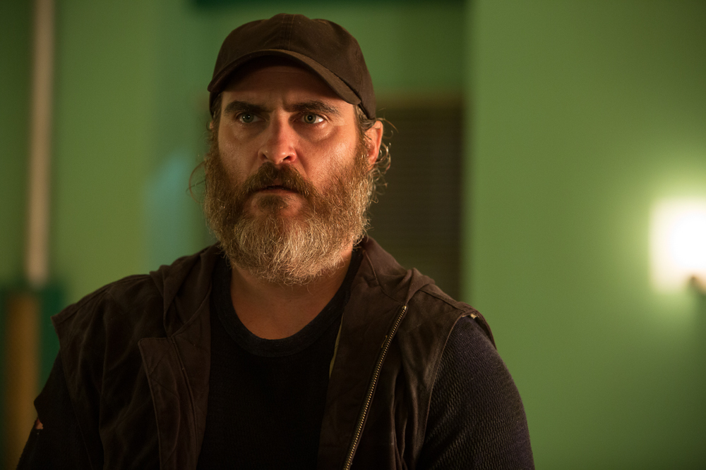 You Were Never Really Here: Joaquin Phoenix in una scena del film