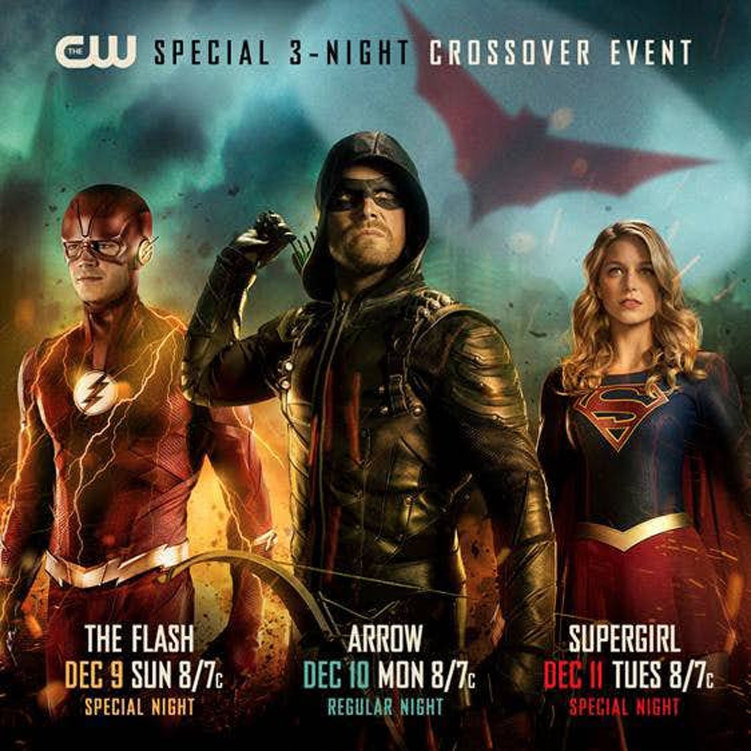 Arrow The Flash Supergirl La Locandina Del Crossover 2018 475004 Movieplayerit