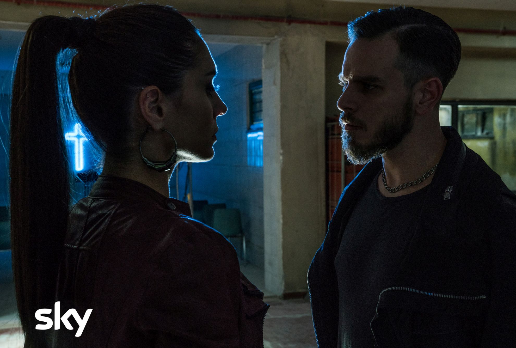 Gomorra La Serie Arturo Muselli e Cristiana Dell'Anna in una scena del nono episodio della