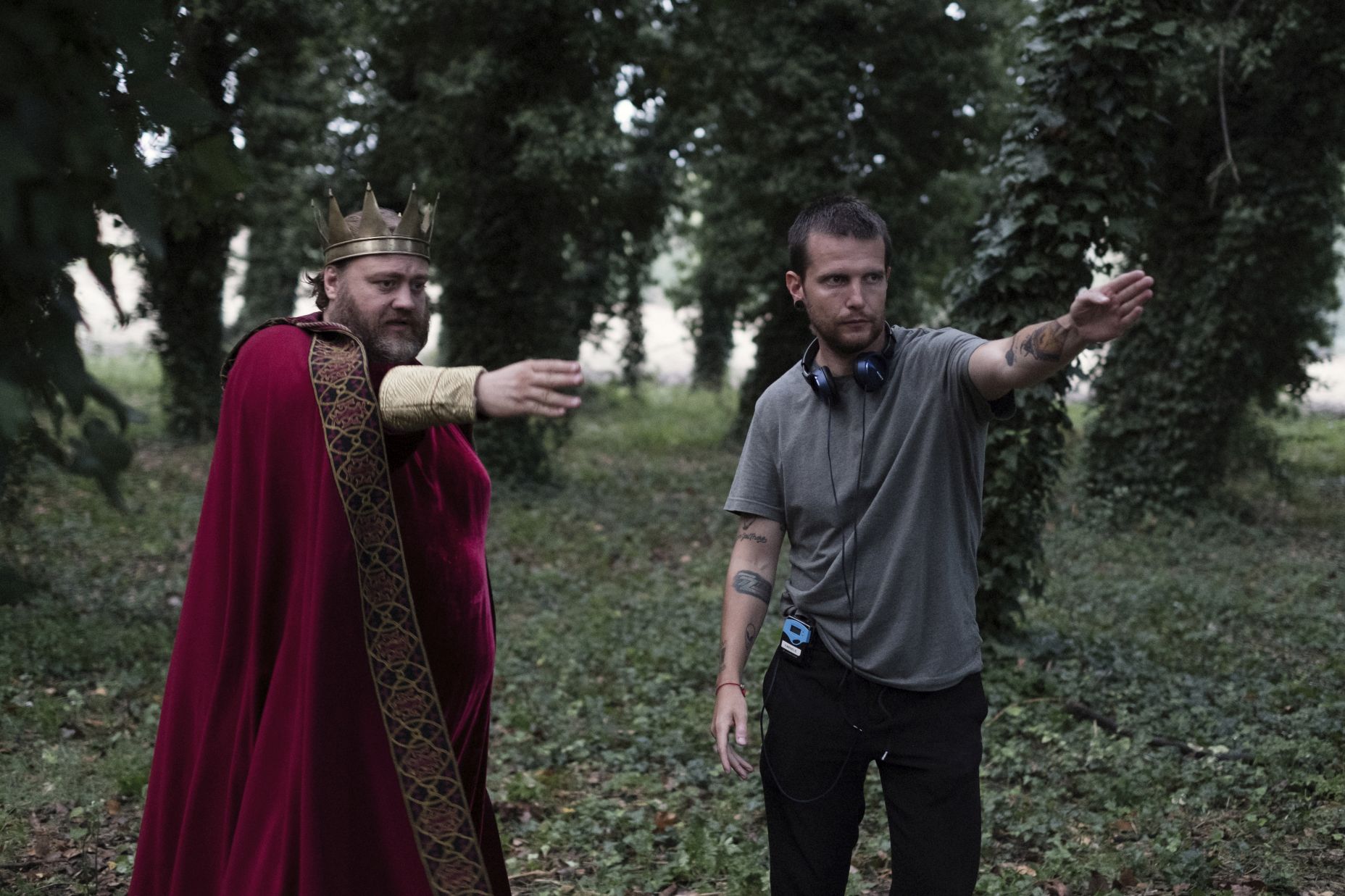 Il Regno: Stefano Fresi e Francesco Fanuele sul set ...