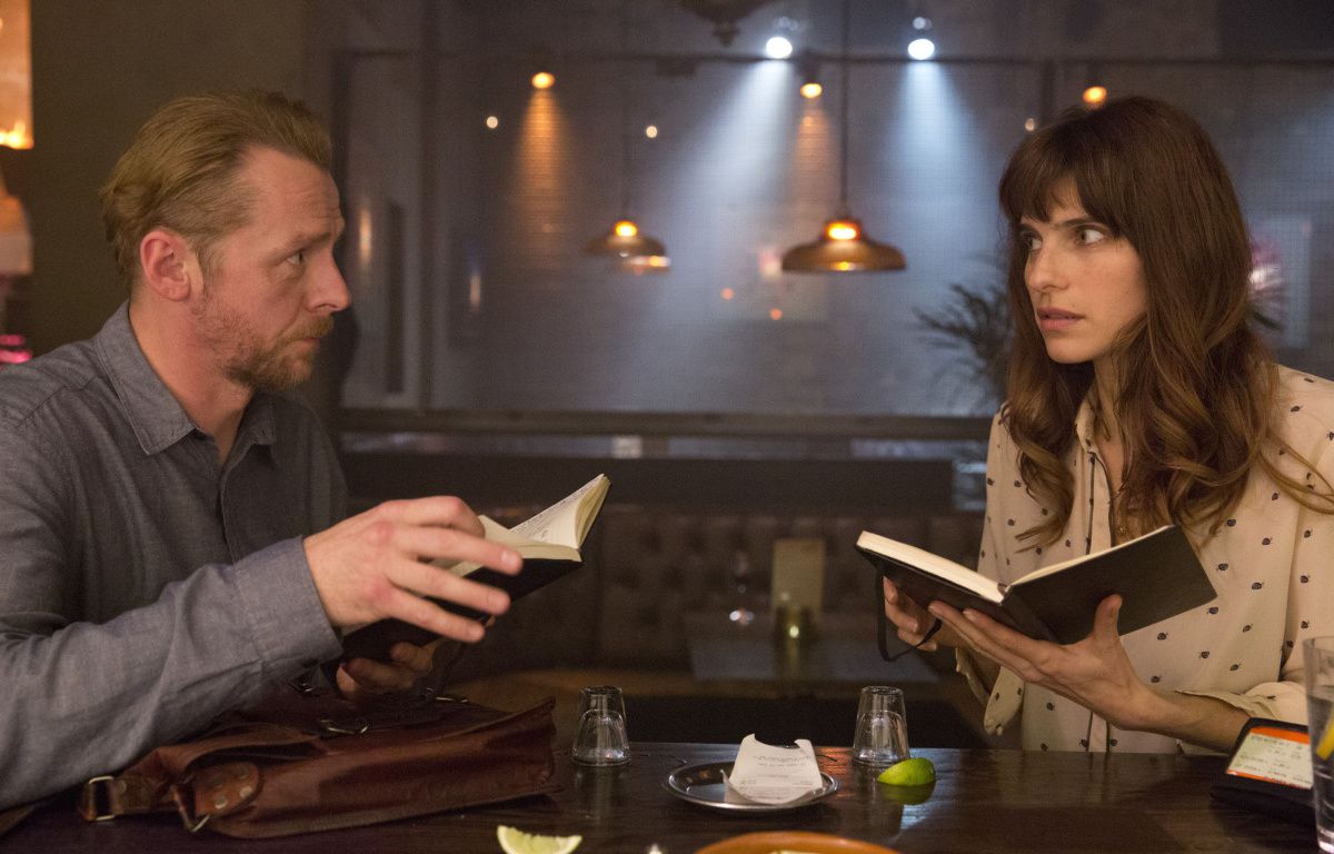 Un amore per caso Lake Bell e Simon Pegg durante una scena 524998 Movieplayer.it