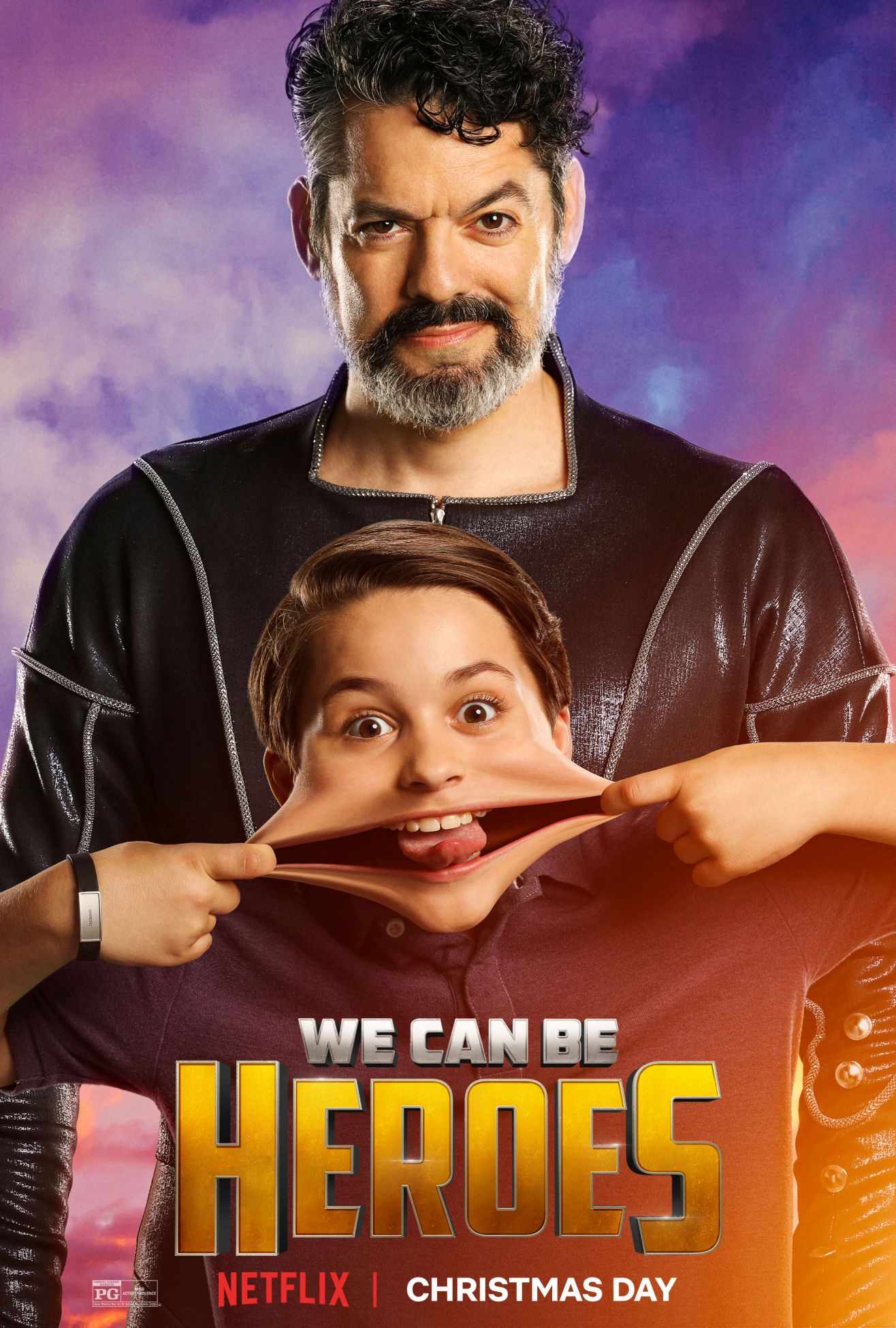 We Can Be Heroes Andrew Diaz in un character poster per i personaggi