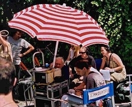 Dario Argento sul set di Non ho sonno