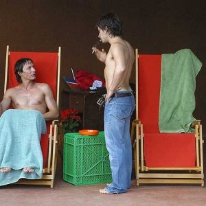 Gael Garcia Bernal e Fele Martìnez in una scena di La mala educaciòn