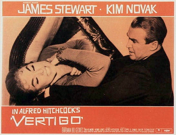 Kim Novak E James Stewart In Una Lobbycard Promozionale Per La Donna Che Visse Due Volte 36