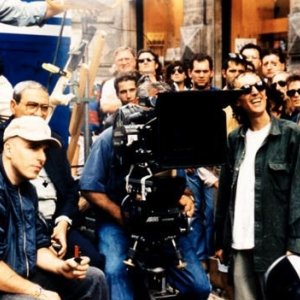 Dario Argento sul set di La sindrome di Stendhal