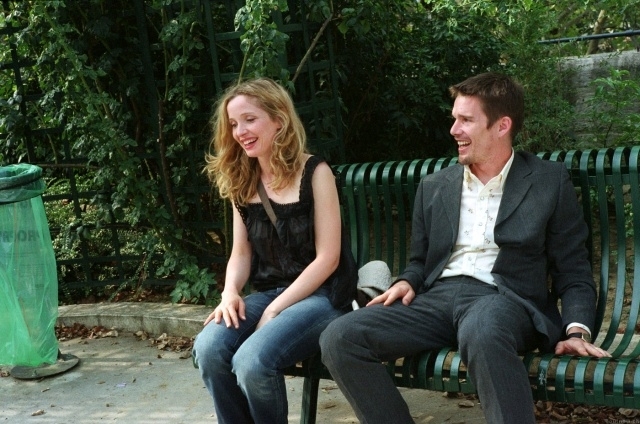 Ethn Hawke e Julie Delpy em cena do filme Before Sunset