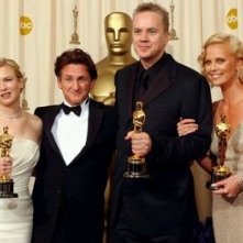 Foto di gruppo degli attori premiati