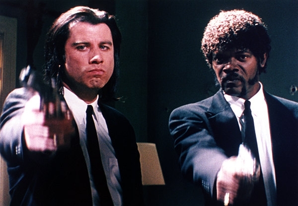 Vincent Vega (John Travolta) e Jules Winnfield (Samuel L. Jackson) in Pulp Fiction