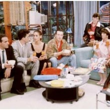 José Antonio Navarro, Antonio Banderas, Maria Barranco, Ángel de Andrés López, Julieta Serrano e Carmen Maura, in una foto promozionale per Donne sull'orlo di una crisi di nervi