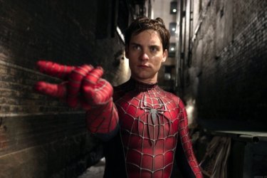 Tobey Maguire in una scena del film Spider-Man 2