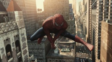 Una scena del film Spider-Man 2