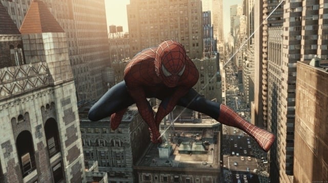 Una scena del film Spider-Man 2