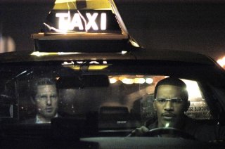 Jamie Foxx e Tom Cruise in una scena di Collateral