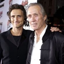 Lawrence Bender e David Carradine alla prima di Kill Bil Vol. 1