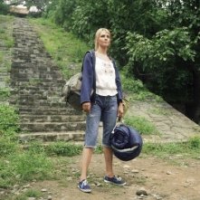 Uma Thurman in una scena del film Kill Bill: Volume 2 diretto da Quentin Tarantino