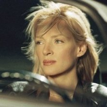 Una splendida Uma Thurman in una scena del film Kill Bill: Volume 2