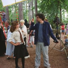 Alfonso Cuarón istruisce Emma Watson sul set di Harry Potter e il prigioniero di Azkaban
