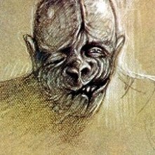 Bozzetto realizzato da Sergio Stivaletti per il make up per il padre del bambino deforme di Phenomena (che non appare nel film)