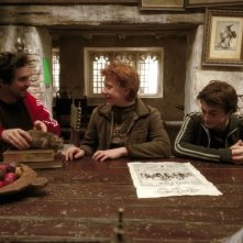 Cuarón sul set coi giovani Grint e Radcliffe