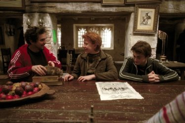 Cuarón sul set coi giovani Grint e Radcliffe