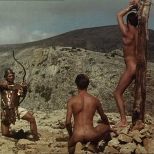 Leonardo Treviglio in una scena di Sebastiane