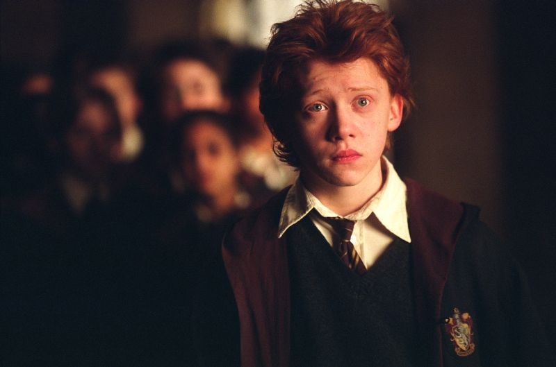 Primo piano di Rupert Grint in Harry Potter e il prigioniero di Azkaban
