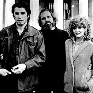 John Travolta, Nancy Allen e Brian De Palma sul set di Blow Out