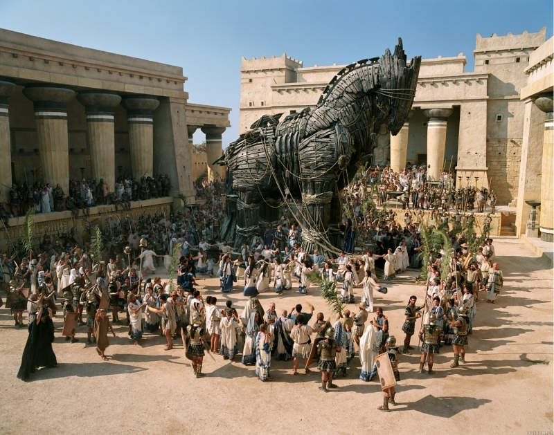 Una scena di Troy