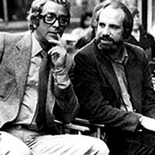 Brian De Palma e Michael Caine sul set di Vestito per uccidere