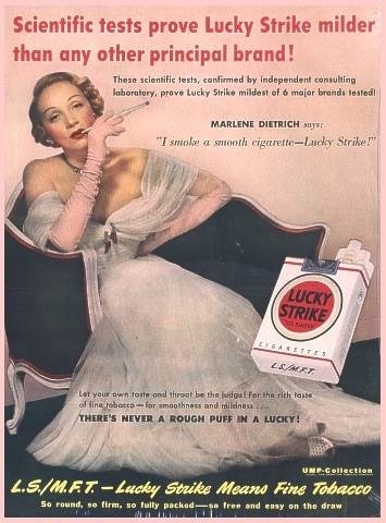 Marlene Dietrich In Una Pubblicita Per Una Marca Di Sigarette 4242