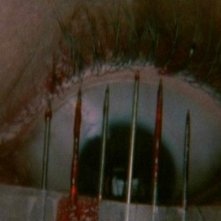 l'occhio di Christina Marsillach in una scena di Opera